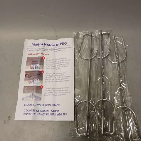 LOT OF 3 (3 PER PACK) MAGIC HANGER PRO CLOTHES HANGERS 