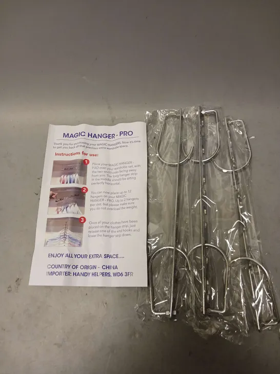 LOT OF 3 (3 PER PACK) MAGIC HANGER PRO CLOTHES HANGERS 