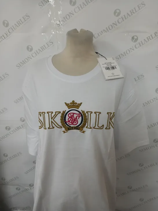 SIKSILK CREST OVERSIZED T-SHIRT SIZE L