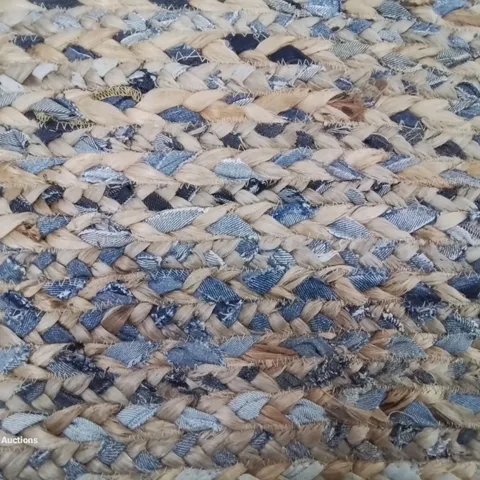 WOODBURY HAND MADE BRAIDED COTTON 5'×8' DUNE ROAD SELECTION