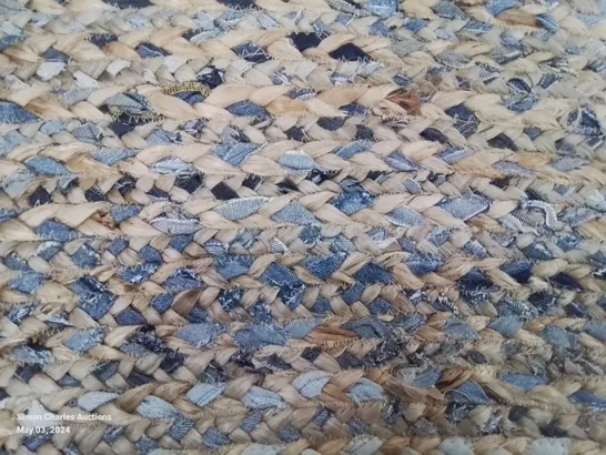 WOODBURY HAND MADE BRAIDED COTTON 5'×8' DUNE ROAD SELECTION