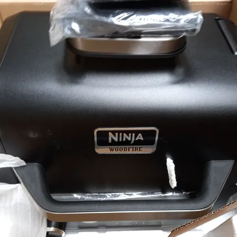BOXED NINJA WOODFIRE ELECTRIC BBQ GRILL & SMOKER OG701UKQ - COLLECTION ONLY