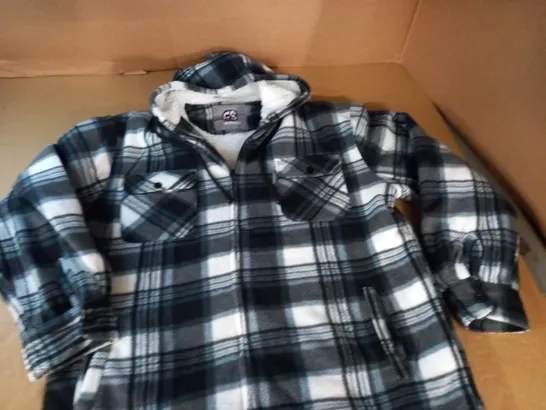 G-STREET FLEECE LINED CHECK SHIRT - L