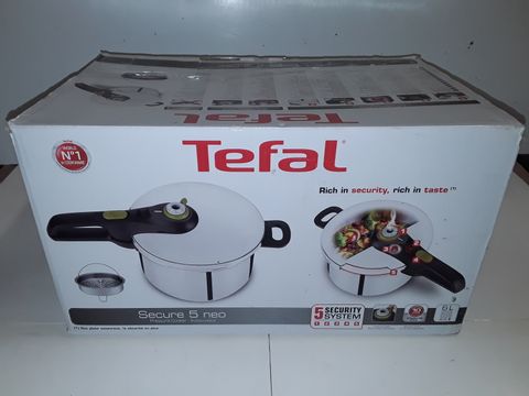 TEFAL SECURE 5 NEO STAINLESS STEEL PRESSURE COOKER, 6 L
