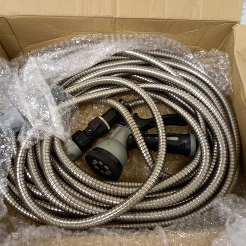 GARDEN GEAR STAINLESS STEEL HOSE AND NOZZLE 