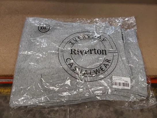 BAGGED RIVERTON GREY FLEECE JOGGERS - XXL (1 ITEM)