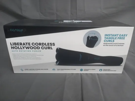 BOXED REVAMP LIBERATE CORDLESS HOLLYWOOD CURL AUTO ROTATING CURLER