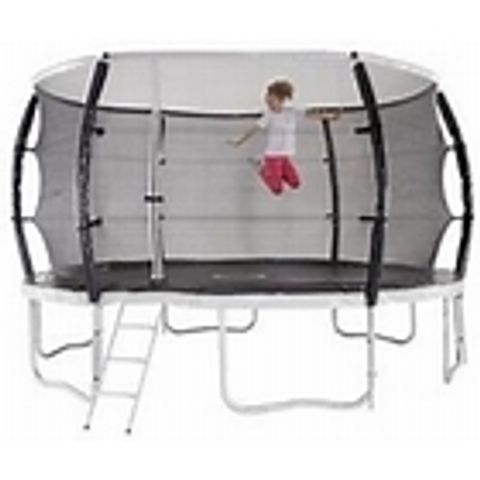 BOXED 12FT TITAN TRAMPOLINE AND ENCLOSURE WITH LADDER (BOXES 1 AND 4 OF 4  ONLY)