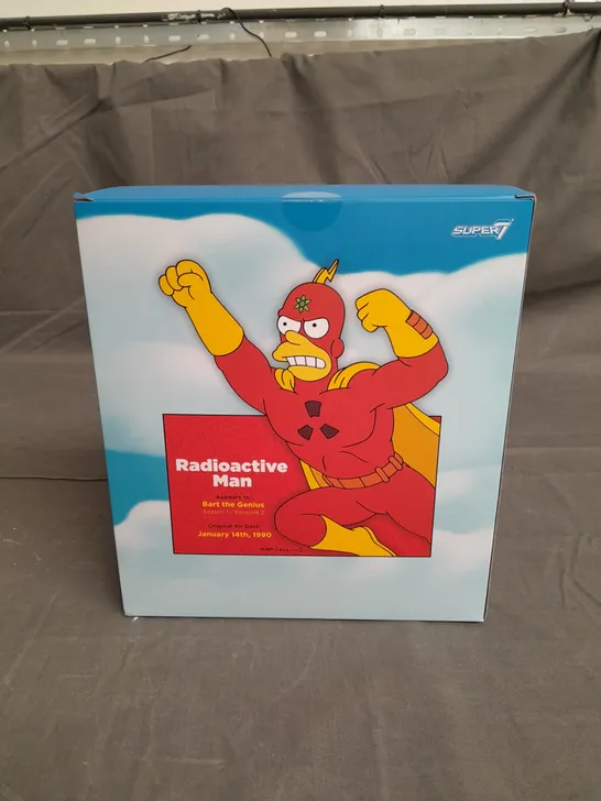 BOXED SUPER7 THE SIMPSONS ULTIMATES WAVE 4 RADIOACTIVE MAN ACTION FIGURE