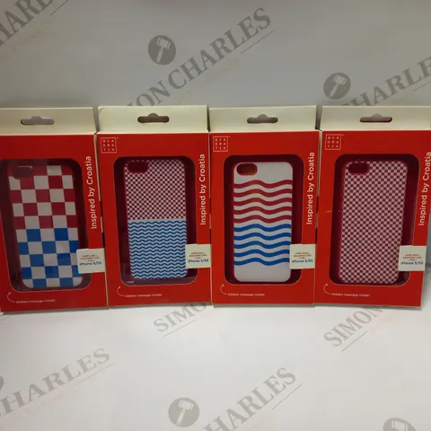 BOX OF APPROXIMATELY 20 QVADRATIK IPHONE CASES IN ASSORTED DESIGNS