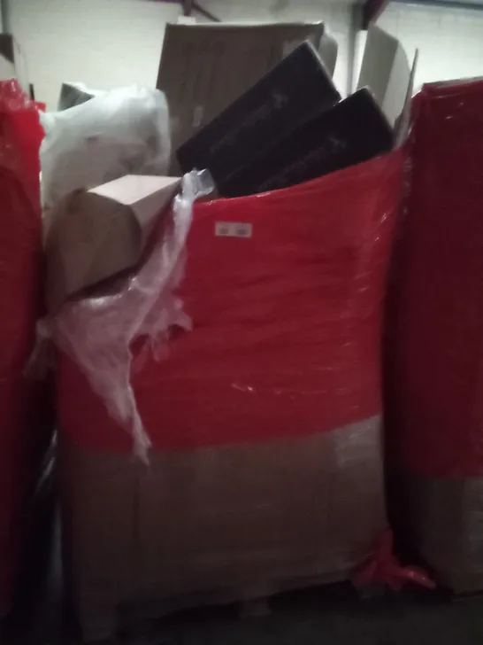 UNPROCESSED PALLET OF ASSORTED HOUSEHOLD GOODS TO INCLUDE XSR RACK, AIR COOLER, AND BASSINET AND BEDSIDE SLEEPER