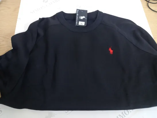 POLO RALPH LAUREN NAVY JUMPER - XL