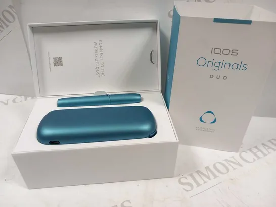 IQOS ORIGINALS DUO KIT - TOBACCO HEATER - TURQUOISE (AVAILABLE IN 4 COLOURS) FOR HEETS TOBACCO STICKS, OUR ALTERNATIVE TO E CIGARETTE