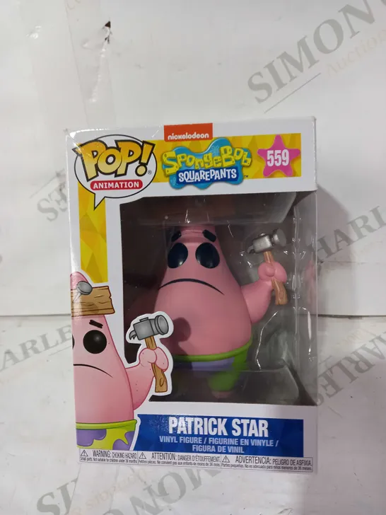 FUNKO POP ANIMATION SPONGEBOB SQUAREPANTS 559 PATRICK STAR VINYL FIGURE