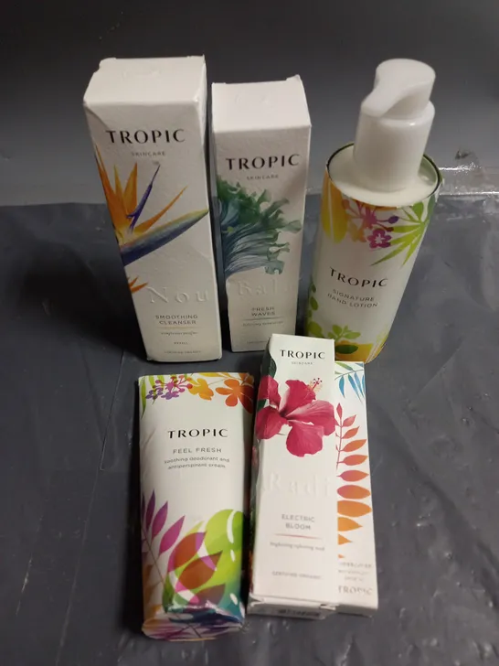 TROPIC LOT OF 6 ASSORTED COSMETIC PRODUCTS TO INCLUDE - TIGHTENING MASK - CONCEALER - BALANCING MOISTURISER - ETC