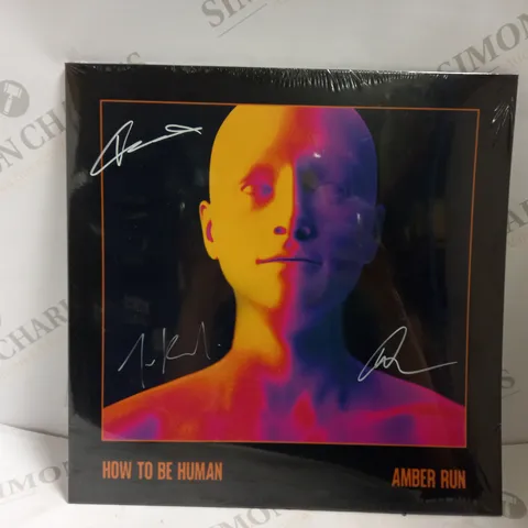 SEALED AND SIGNED AMBER RUN HOW TO BE HUMAN VINYL