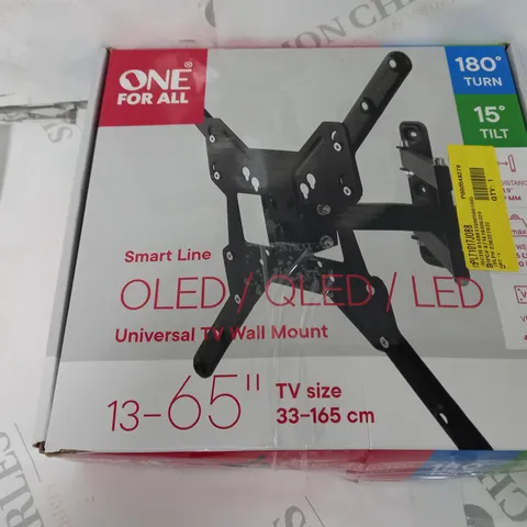 SEALED AND BOXED ONE FOR ALL SMART LINE UNIVERSAL WALL MOUNT FOR TVS 13-65 INCH