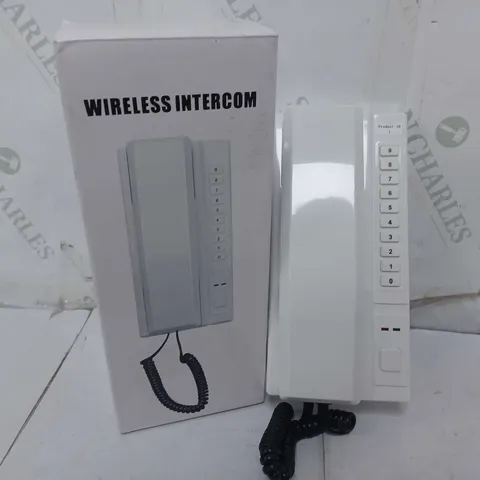 BOXED WIRELESS INTERCOM IN WHITE