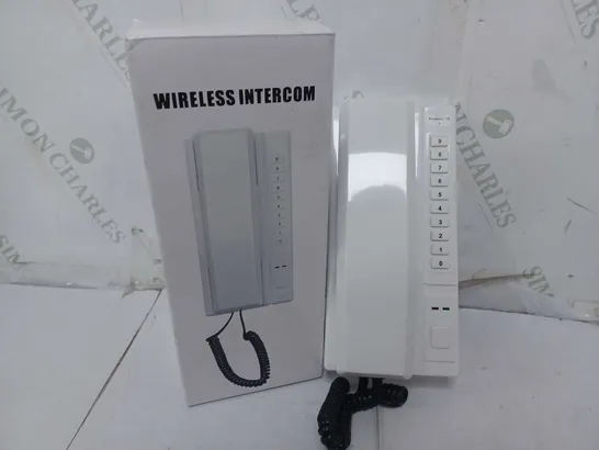 BOXED WIRELESS INTERCOM IN WHITE