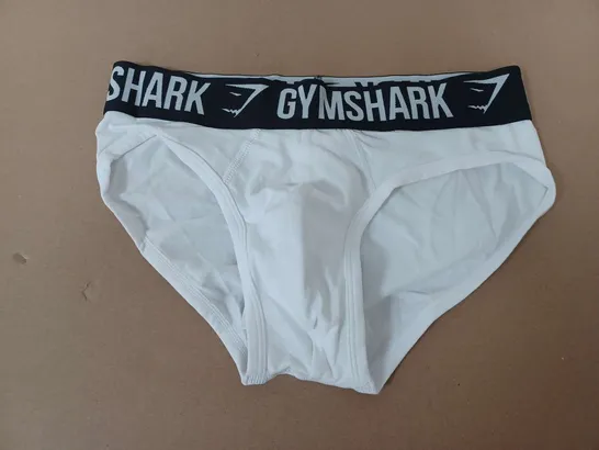 GYMSHARK BRIEFS IN WHITE - SMALL