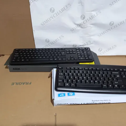 2 ASSORTED WIRELESS KEYBOARDS