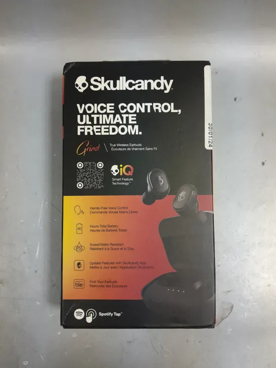 BOXED SKULLCANDY GRIND WIRELESS EARPHONES 