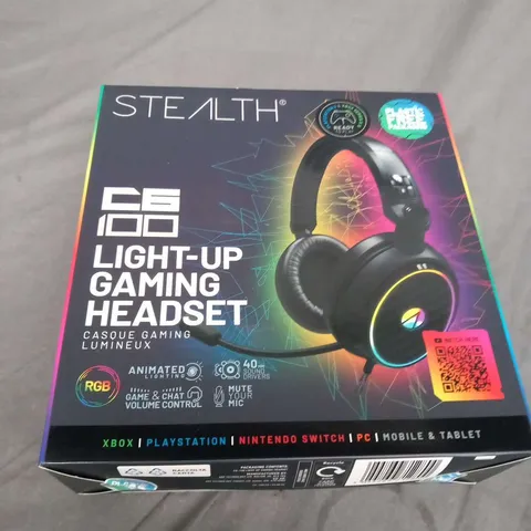 BRAND NEW BOXED STEALTH C6 100 LIGHT UP GAMING HEADSET 