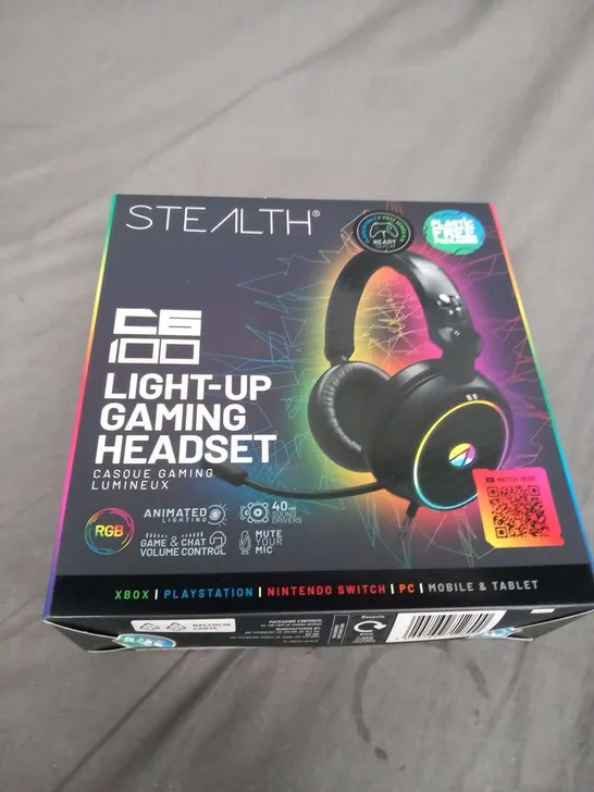 BRAND NEW BOXED STEALTH C6 100 LIGHT UP GAMING HEADSET 