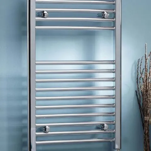 BOXED ELECTRIC STRAIGHT XHROME TOWEL RAIL 500 × 1200 WITH 300W ELEMENT ESTR512C