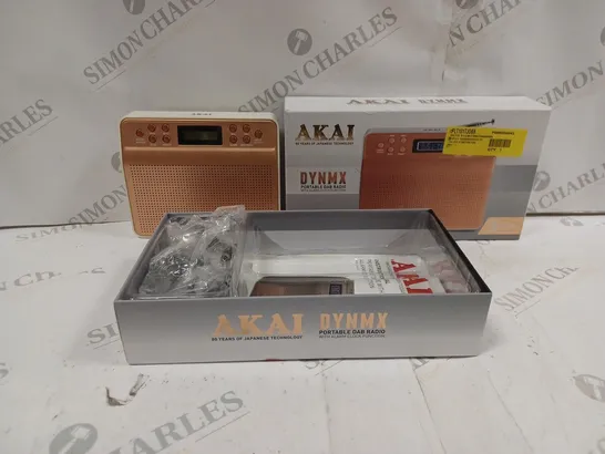 BOXED AKAI PORTABLE DAB RADIO