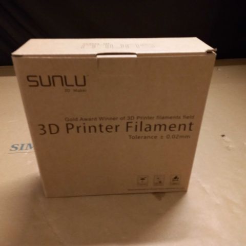 BOXED SUNLU 3D PRINTER FILAMENT - 1.75MM 1KG PURPLR