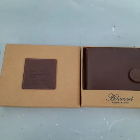 BOXED ASHWOOD LEATHER WALLET IN TAN