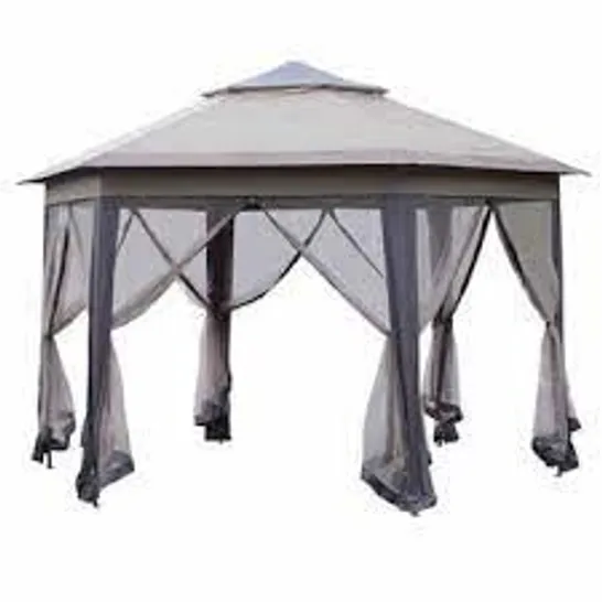 ALEXDANDRIAH 4X3M STEEL PATIO GAZEBO