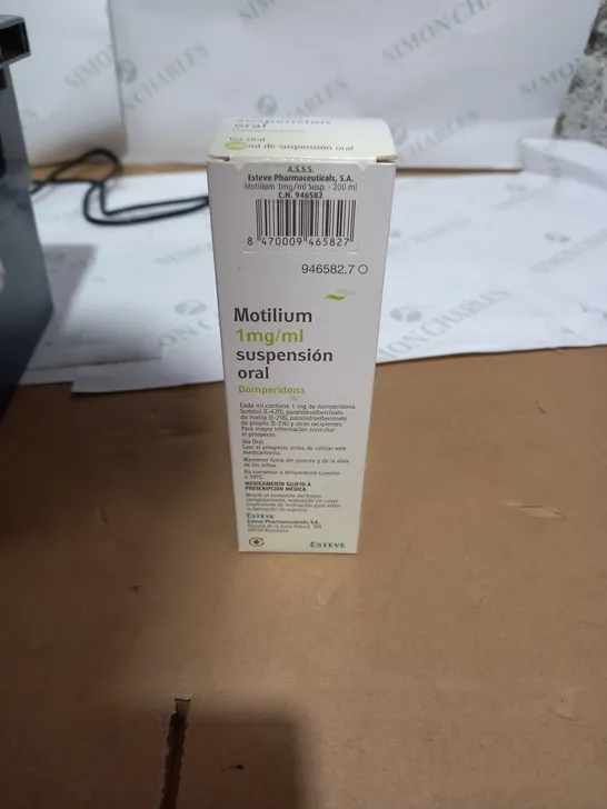 BOX OF 24 MOTILIUM 1MG/ML DOMPERIDONE ORAL SUSPENSION 200ML