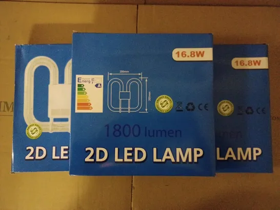 LOT OF 3 BRAND NEW 2D LED LAMP 16.8W 1800 LUMEN 6000K 