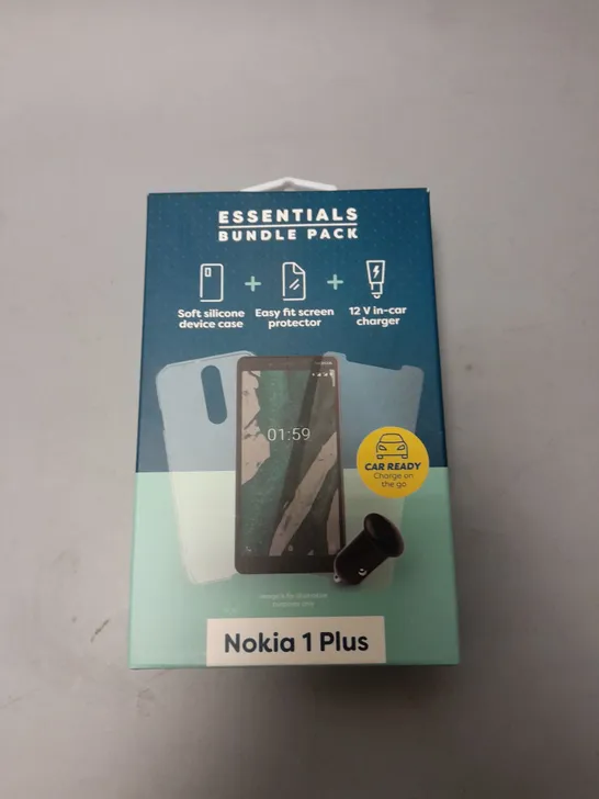 APPROXIMATELY 30 BRAND NEW BOXED ESSENTIAL BUNDLE PACKS FOR NOKIA 1 PLUS