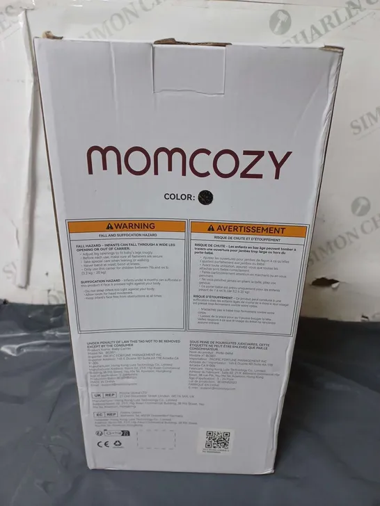 BOXED MOMCOZY BABY CARRIER FOR BABIES AGED 3-24 MONTHS