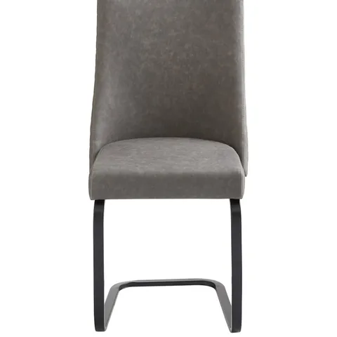 ALANNA PAIR OF DINING CHAIRS - CHARCOAL