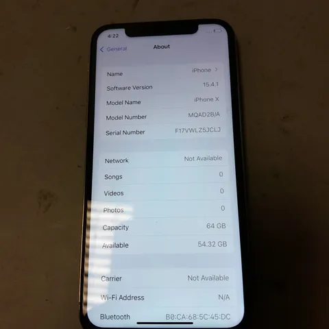 APPLE IPHONE X 64GB