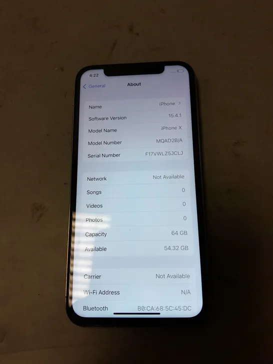 APPLE IPHONE X 64GB