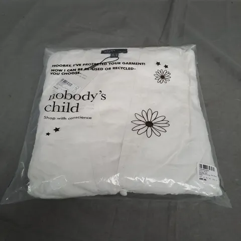 SEALED NOBODYS CHILD STARLIGHT MIDI DRESS WHITE CIRCLE DETAIL - UK 14