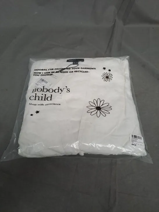 SEALED NOBODYS CHILD STARLIGHT MIDI DRESS WHITE CIRCLE DETAIL - UK 14