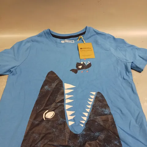 MOUNTAIN WAREHOUSE HUNGRY SHARK CHILDRENS T-SHIRT - 9-10YRS 