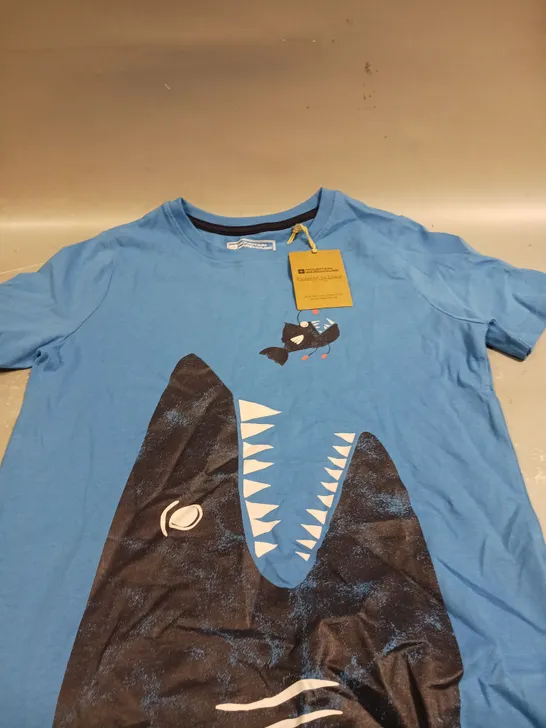 MOUNTAIN WAREHOUSE HUNGRY SHARK CHILDRENS T-SHIRT - 9-10YRS 