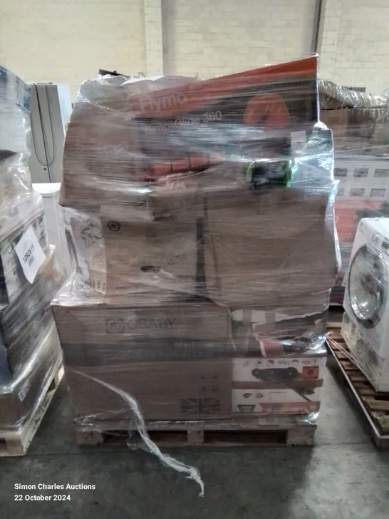 PALLET OF APPROXIMATELY 13 UNPROCESSED RAW RETURN HOUSEHOLD AND ELECTRICAL GOODS TO INCLUDE;