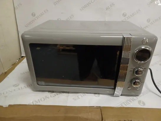 SWAN RETRO DIGITAL MICROWAVE GREY, 20 L, 800 W