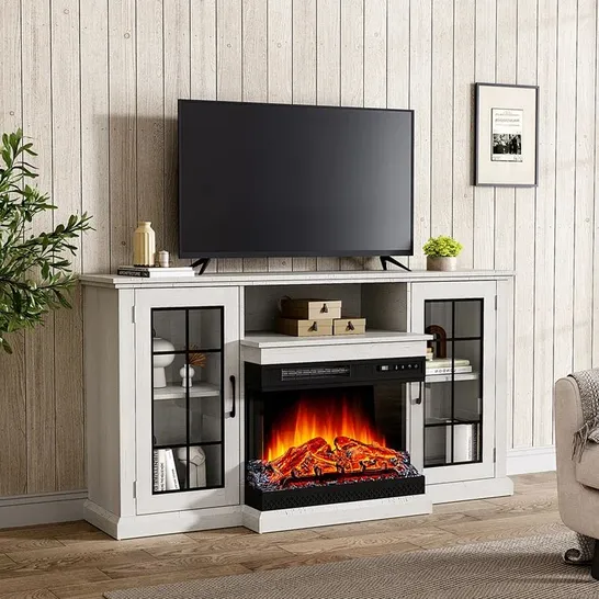 BOXED KUERTON 70" TV STAND WITH ELECTRIC FIREPLACE (2 BOXES)