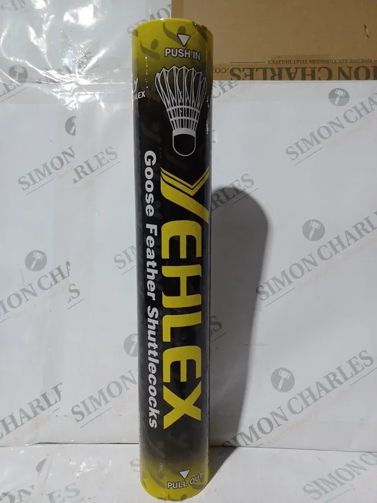 YEHLEX TUBE OF GOOSE FEATHER BADMINTON SHUTTLECOCKS