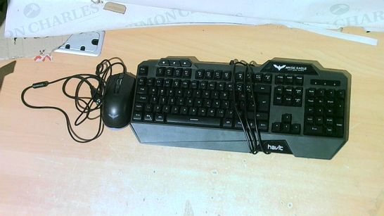 HAVIT RAINBOW LED BACKLIT WIRED GAMING KEYBOARD AND MOUSE COMBO