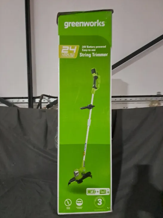 BOXED GREENWORKS STRING TRIMMER 